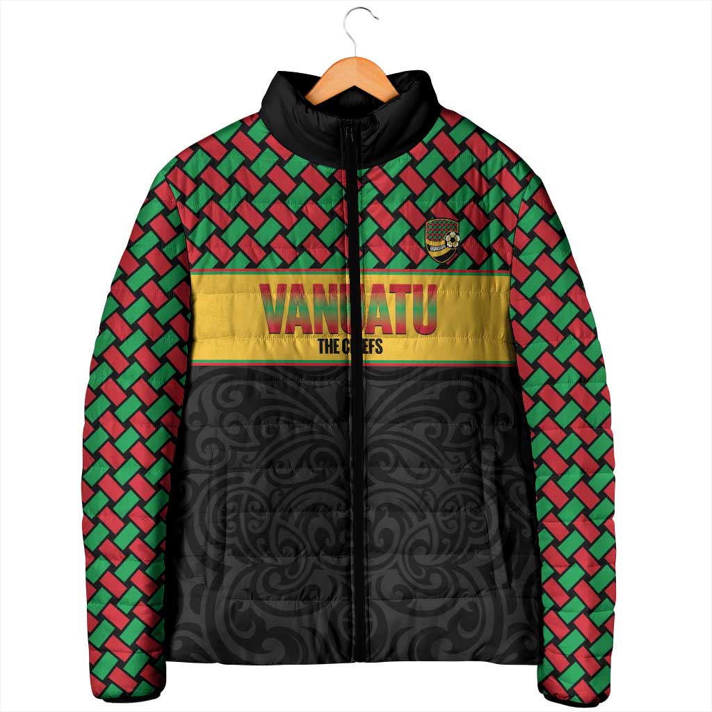Vanuatu Football Custom Padded Jacket Go Chiefs Basket-weave Pattern