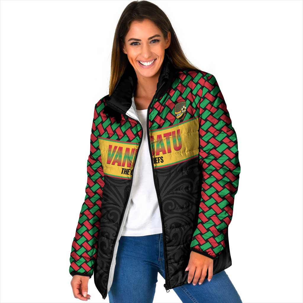 Vanuatu Football Custom Padded Jacket Go Chiefs Basket-weave Pattern