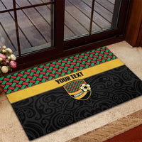 Vanuatu Football Custom Rubber Doormat Go Chiefs Basket-weave Pattern LT14 - Polynesian Pride