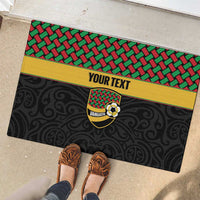 Vanuatu Football Custom Rubber Doormat Go Chiefs Basket-weave Pattern LT14 - Polynesian Pride