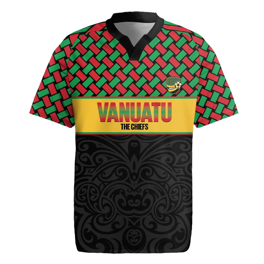 Vanuatu Football Custom Rugby Jersey Go Chiefs Basket-weave Pattern