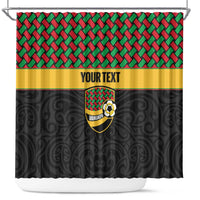 Vanuatu Football Custom Shower Curtain Go Chiefs Basket-weave Pattern