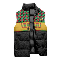 Vanuatu Football Custom Sleeveless Puffer Jacket Go Chiefs Basket-weave Pattern LT14 - Polynesian Pride