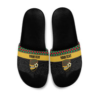Vanuatu Football Custom Slide Sandals Go Chiefs Basket-weave Pattern