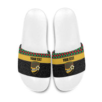 Vanuatu Football Custom Slide Sandals Go Chiefs Basket-weave Pattern