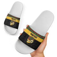 Vanuatu Football Custom Slide Sandals Go Chiefs Basket-weave Pattern
