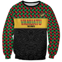 Vanuatu Football Custom Sweatshirt Go Chiefs Basket-weave Pattern