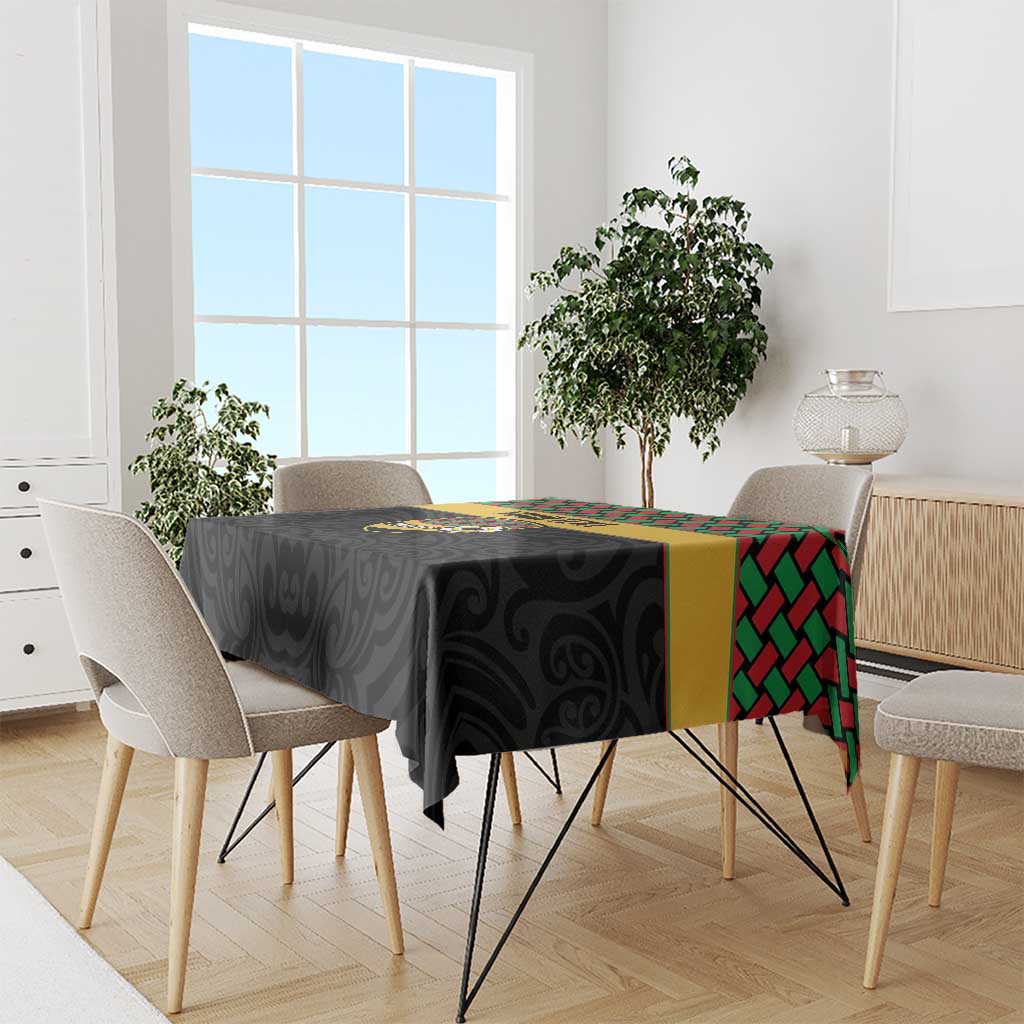 Vanuatu Football Custom Tablecloth Go Chiefs Basket-weave Pattern