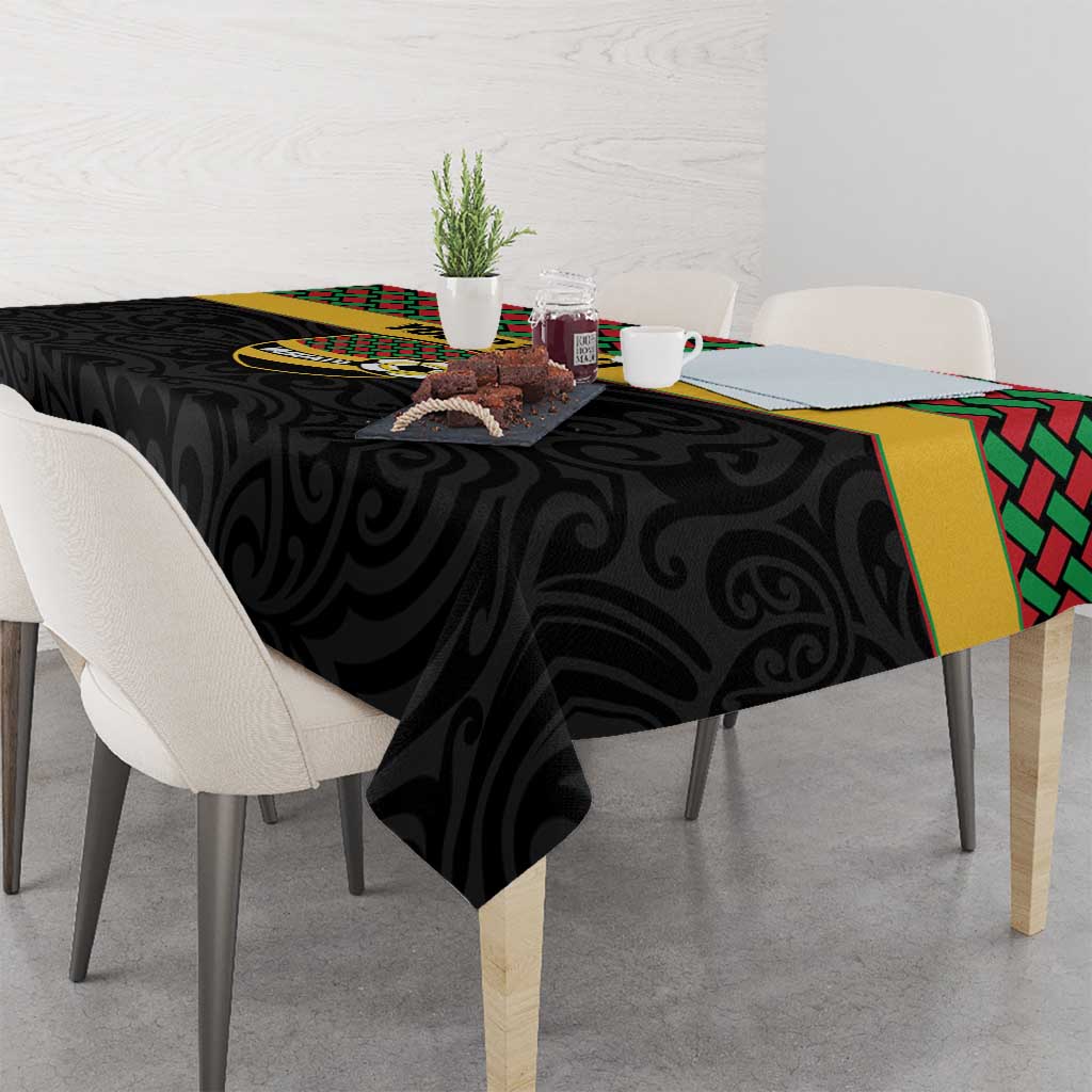 Vanuatu Football Custom Tablecloth Go Chiefs Basket-weave Pattern