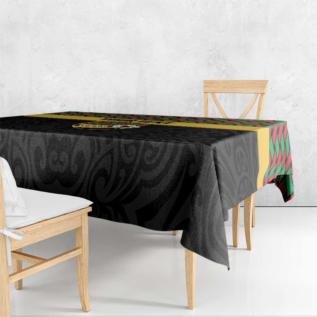 Vanuatu Football Custom Tablecloth Go Chiefs Basket-weave Pattern