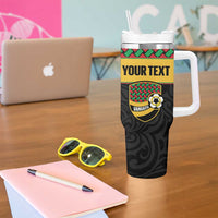 Vanuatu Football Custom Tumbler With Handle Go Chiefs Basket-weave Pattern