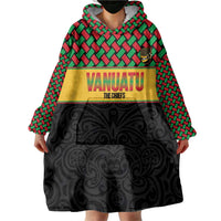 Vanuatu Football Custom Wearable Blanket Hoodie Go Chiefs Basket-weave Pattern