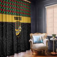 Vanuatu Football Custom Window Curtain Go Chiefs Basket-weave Pattern LT14 - Polynesian Pride