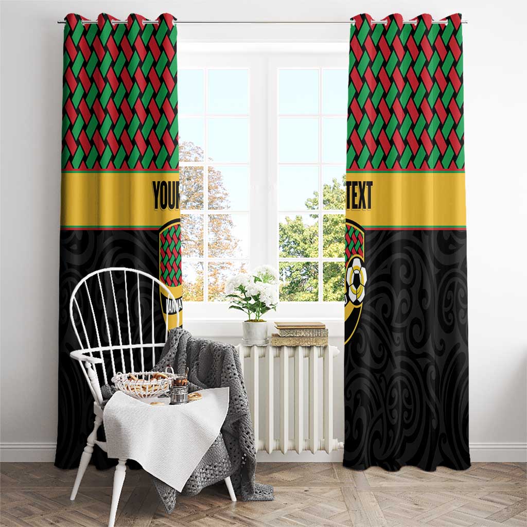 Vanuatu Football Custom Window Curtain Go Chiefs Basket-weave Pattern LT14 - Polynesian Pride