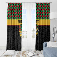 Vanuatu Football Custom Window Curtain Go Chiefs Basket-weave Pattern LT14 - Polynesian Pride