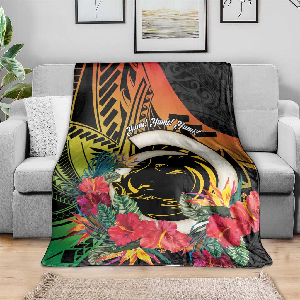 Vanuatu Boar Tusk Yumi Yumi Yumi Blanket Independens Dei Long God Yumi Stanap