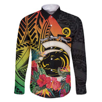 Vanuatu Boar Tusk Yumi Yumi Yumi Family Matching Mermaid Dress and Hawaiian Shirt Independens Dei Long God Yumi Stanap