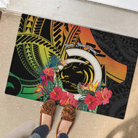 Vanuatu Boar Tusk Yumi Yumi Yumi Rubber Doormat Independens Dei Long God Yumi Stanap