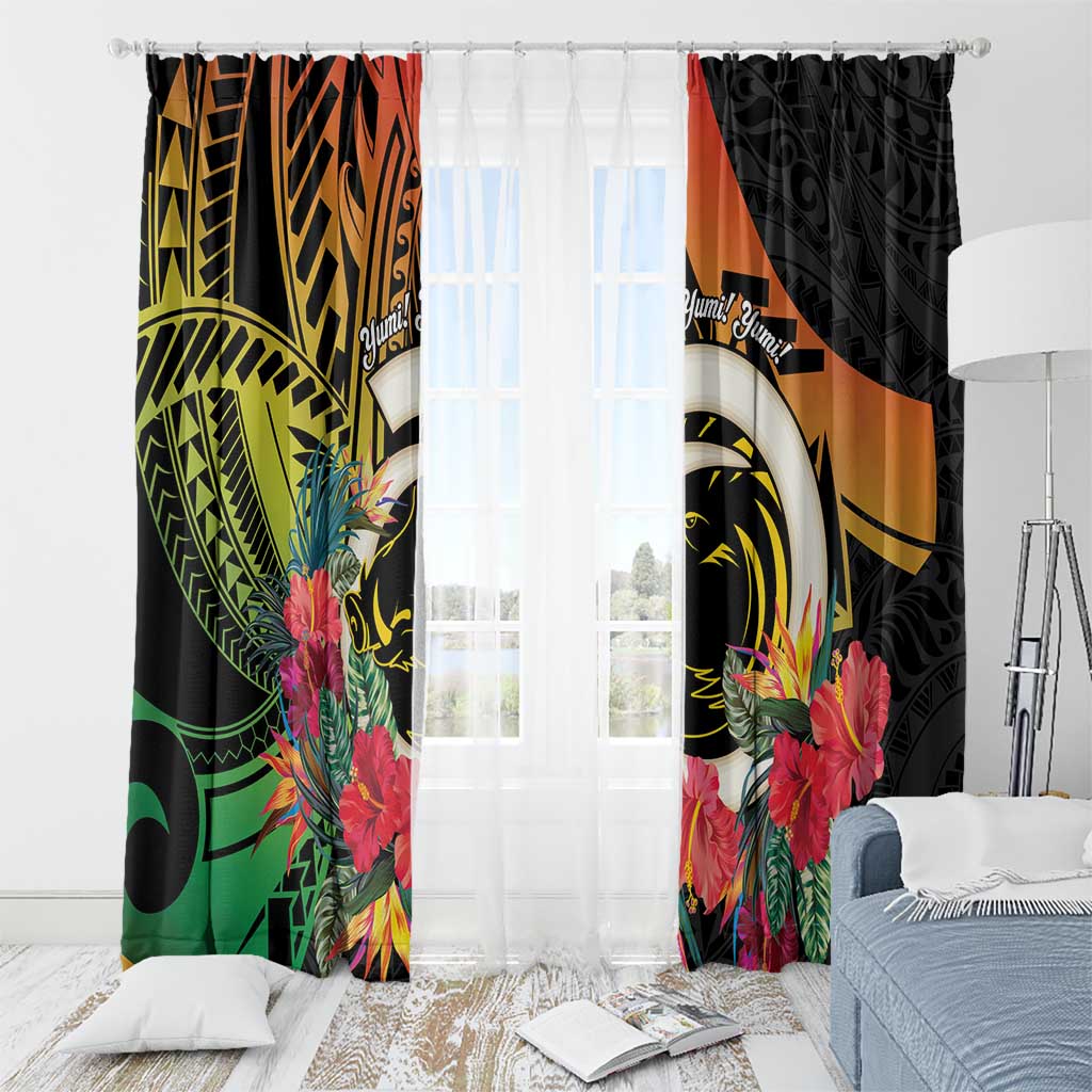 Vanuatu Boar Tusk Yumi Yumi Yumi Window Curtain Independens Dei Long God Yumi Stanap