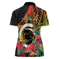 Vanuatu Boar Tusk Yumi Yumi Yumi Women Polo Shirt Independens Dei Long God Yumi Stanap