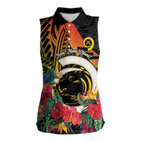 Vanuatu Boar Tusk Yumi Yumi Yumi Women Sleeveless Polo Shirt Independens Dei Long God Yumi Stanap