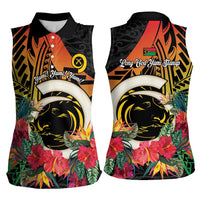 Vanuatu Boar Tusk Yumi Yumi Yumi Women Sleeveless Polo Shirt Independens Dei Long God Yumi Stanap