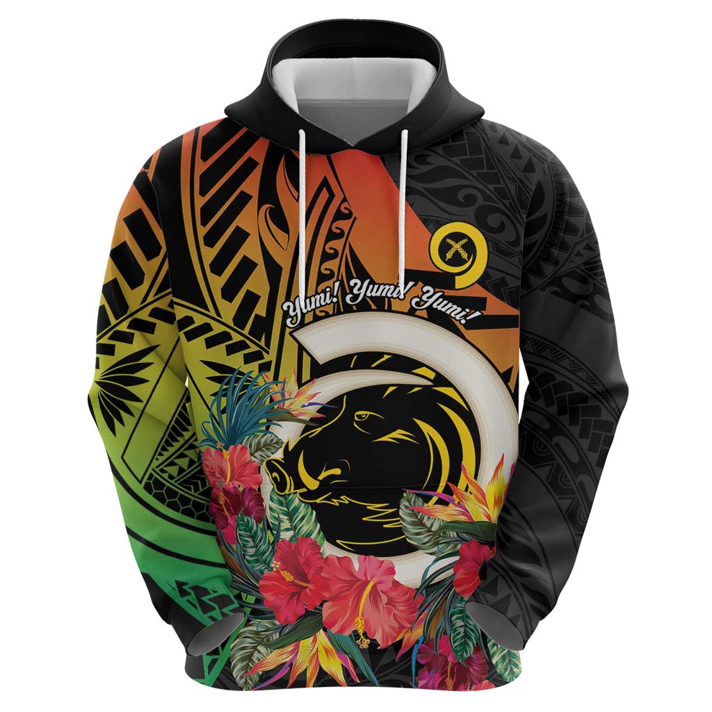Vanuatu Boar Tusk Yumi Yumi Yumi Zip Hoodie Independens Dei Long God Yumi Stanap