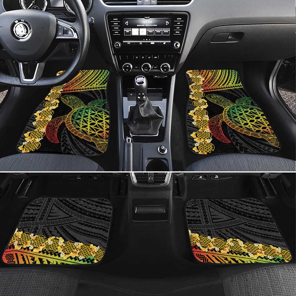 Vanuatu Sand Drawing Turtle Car Mats Happy Independence Day