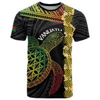 Vanuatu Sand Drawing Turtle T Shirt Happy Independence Day