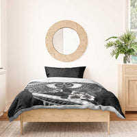 Black Polynesia Bedding Set Tribal Pattern Tropical Frangipani LT14 - Polynesian Pride