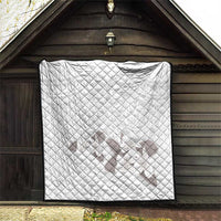 White Polynesia Quilt Tribal Pattern Tropical Frangipani LT14 - Polynesian Pride