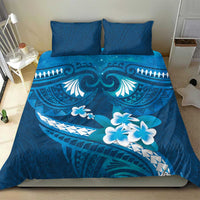 Blue Polynesia Bedding Set Tribal Pattern Tropical Frangipani LT14 - Polynesian Pride