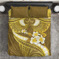 Gold Polynesia Bedding Set Tribal Pattern Tropical Frangipani LT14 Gold - Polynesian Pride