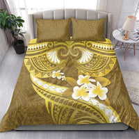 Gold Polynesia Bedding Set Tribal Pattern Tropical Frangipani LT14 - Polynesian Pride
