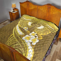 Gold Polynesia Quilt Tribal Pattern Tropical Frangipani LT14 - Polynesian Pride