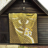 Gold Polynesia Quilt Tribal Pattern Tropical Frangipani LT14 - Polynesian Pride