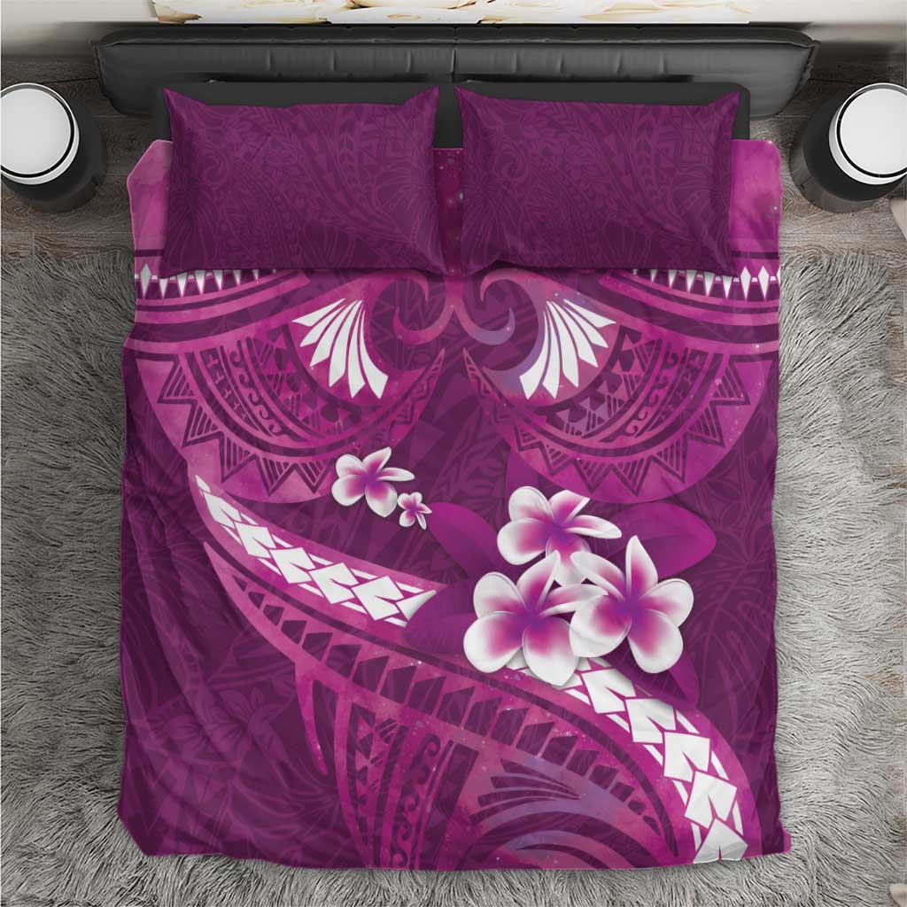 Pink Polynesia Bedding Set Tribal Pattern Tropical Frangipani LT14 Pink - Polynesian Pride