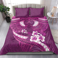 Pink Polynesia Bedding Set Tribal Pattern Tropical Frangipani LT14 - Polynesian Pride