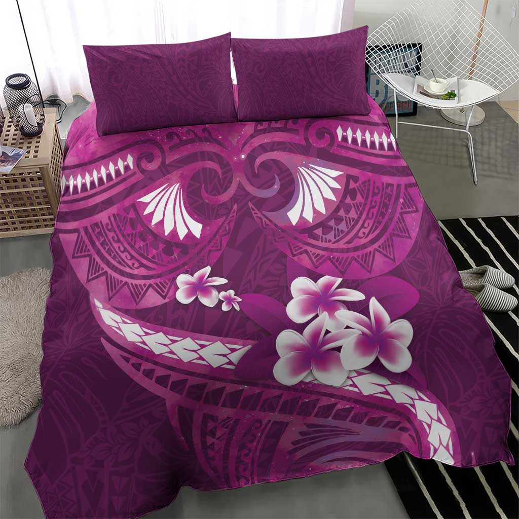 Pink Polynesia Bedding Set Tribal Pattern Tropical Frangipani LT14 - Polynesian Pride