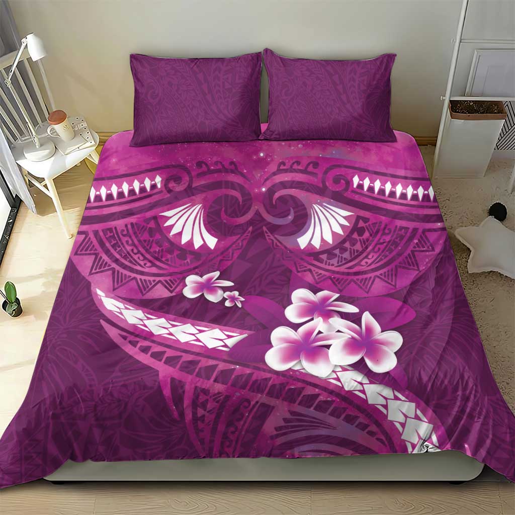 Pink Polynesia Bedding Set Tribal Pattern Tropical Frangipani LT14 - Polynesian Pride