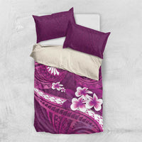 Pink Polynesia Bedding Set Tribal Pattern Tropical Frangipani LT14 US Twin 172cm x 218cm Pink - Polynesian Pride