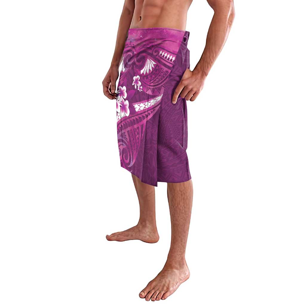 Pink Polynesia Lavalava Tribal Pattern Tropical Frangipani