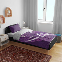 Purple Polynesia Bedding Set Tribal Pattern Tropical Frangipani LT14 - Polynesian Pride