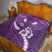 Purple Polynesia Quilt Tribal Pattern Tropical Frangipani LT14 - Polynesian Pride