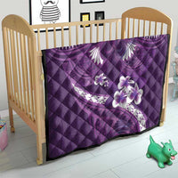 Purple Polynesia Quilt Tribal Pattern Tropical Frangipani LT14 - Polynesian Pride