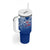 Samoa Rugby Tumbler With Handle Toa Samoa Polynesian Pacific Navy Version