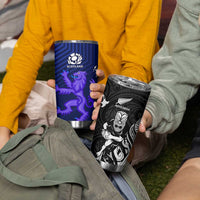 New Zealand and Scotland Rugby Tumbler Cup All Black Maori With Thistle Together