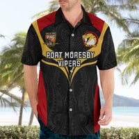Papua New Guinea Rugby Hawaiian Shirt Port Moresby Vipers PNG Polynesian Pattern LT14 - Polynesian Pride