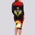 Papua New Guinea Rugby Long Sleeve Bodycon Dress Port Moresby Vipers PNG Polynesian Pattern LT14 - Polynesian Pride