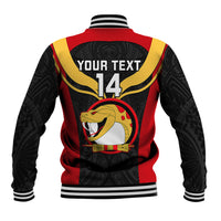Custom Papua New Guinea Rugby Baseball Jacket Port Moresby Vipers PNG Polynesian Pattern LT14 - Polynesian Pride